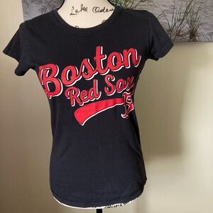 Boston Red Sox vintage licensed apparel T-shirt, size medium, navy blue